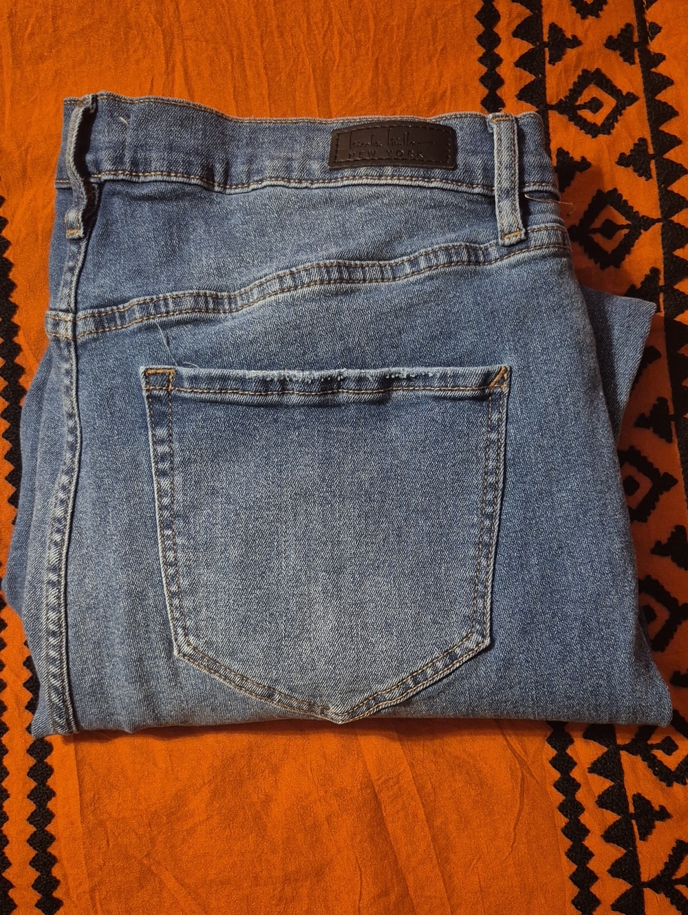 Nicole Miller Light Blue Straight Memens Jeans